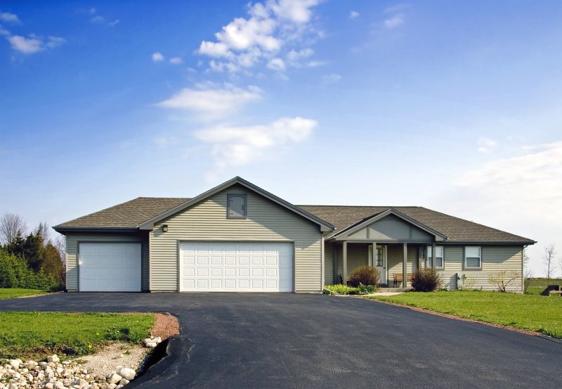 Blacktop Driveway with Seams